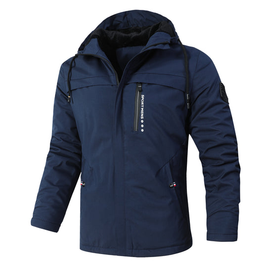 Herren Urbaner Softshell-Parka mit Teddyfleece-Innenfutter, verdecktem Reißverschluss und Brusttasche Nord Taschen
