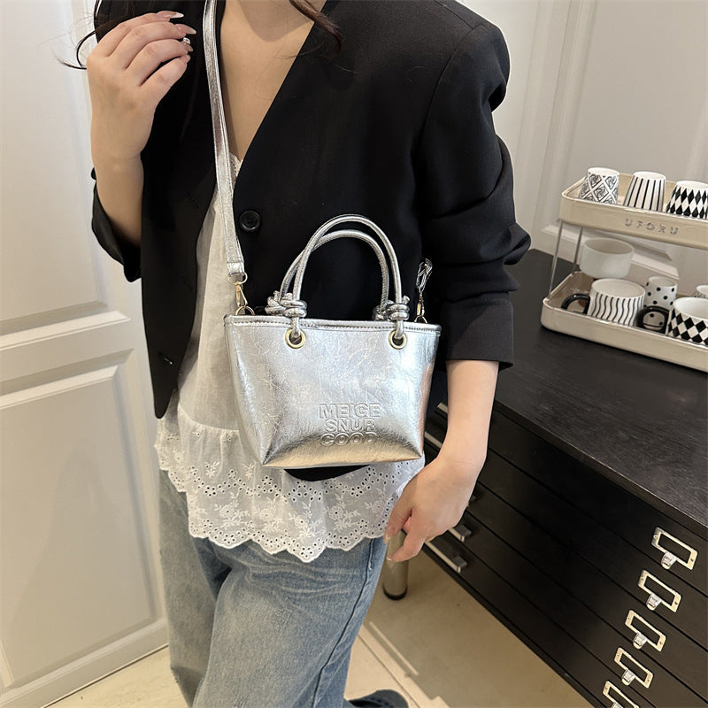 Damen elegante Mini-Handtasche mit strukturiertem Design und abnehmbarem Schulterriemen Nord Taschen