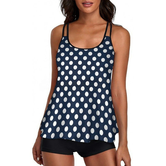 Damen Sportliches Tankini-Set mit bequemem Shorts und verstellbaren Trägern Nord Taschen