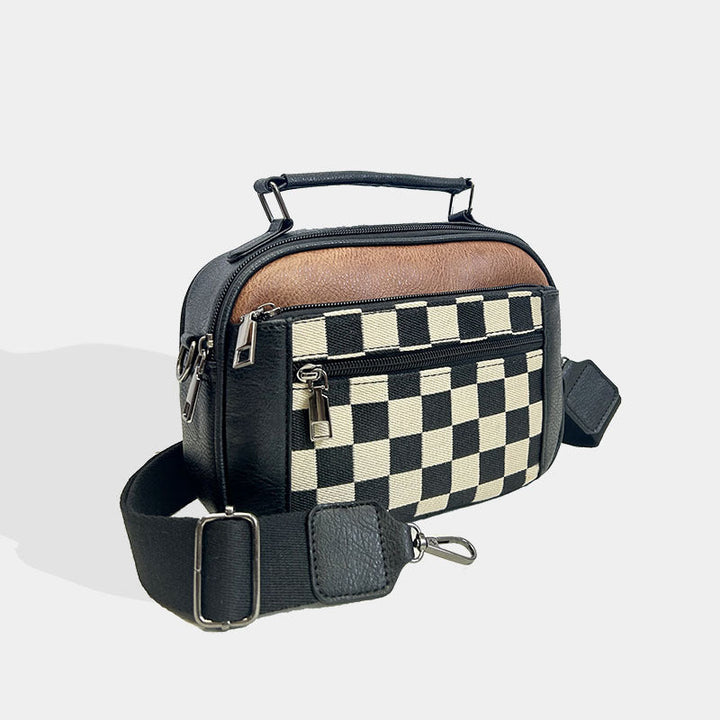 Nord Taschen | Schultertasche - Moderner, kompakter Stil mit Schachbrettmuster