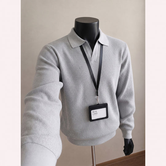 Herren Modischer Pullover mit V-Ausschnitt Nord Taschen