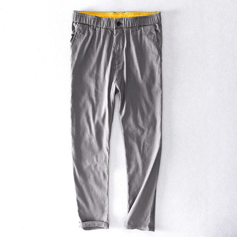 Herren Baumwoll-Chino mit Elastikbund und konischem Schnitt Nord Taschen