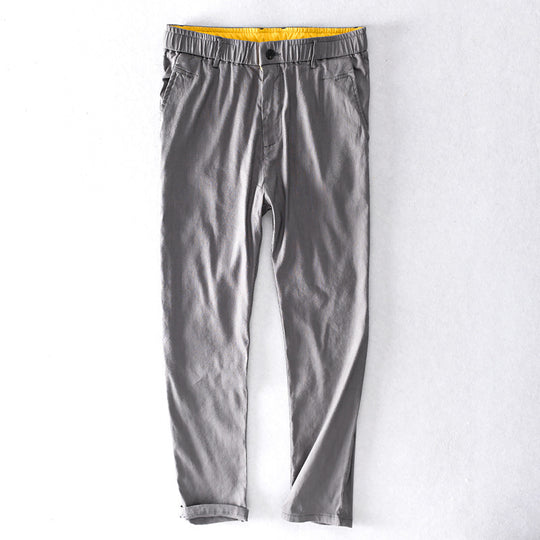 Herren Baumwoll-Chino mit Elastikbund und konischem Schnitt Nord Taschen