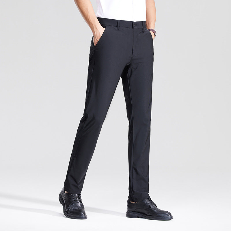 Herren Schlanke Business‑Stretchhose mit Bügelfalte und Komfortbund Nord Taschen