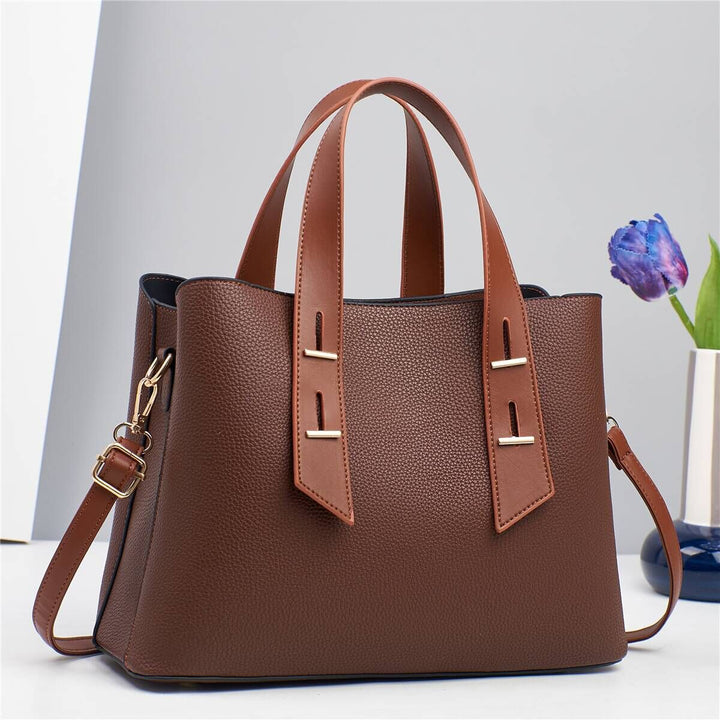 Damen elegante Handtasche mit strukturiertem Obermaterial und abnehmbaren Schulterriemen Nord Taschen