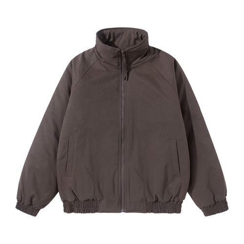 Unisex Kurz geschnittener Boxy‑Stehkragen‑Blouson mit elastischem Saum und verdeckten Einschubtaschen Nord Taschen