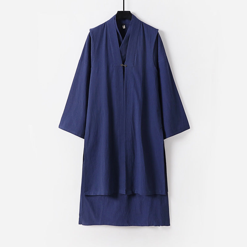 Unisex Langer Oversize-Kimono‑Mantel mit dezentem Knebelverschluss und weiter Silhouette Nord Taschen