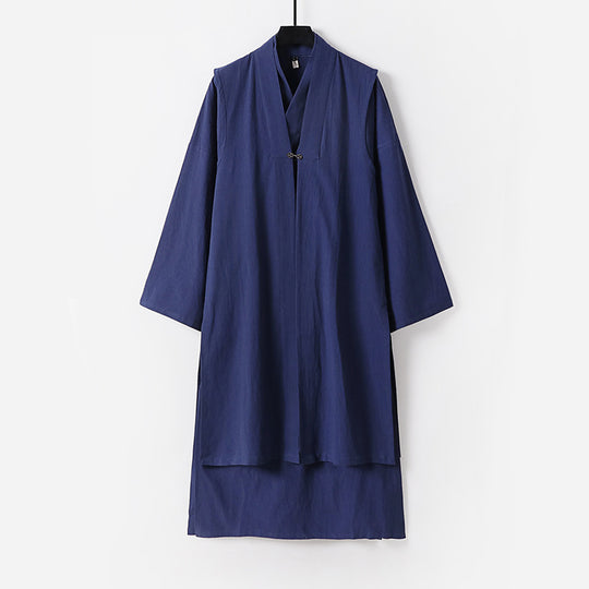 Unisex Langer Oversize-Kimono‑Mantel mit dezentem Knebelverschluss und weiter Silhouette Nord Taschen