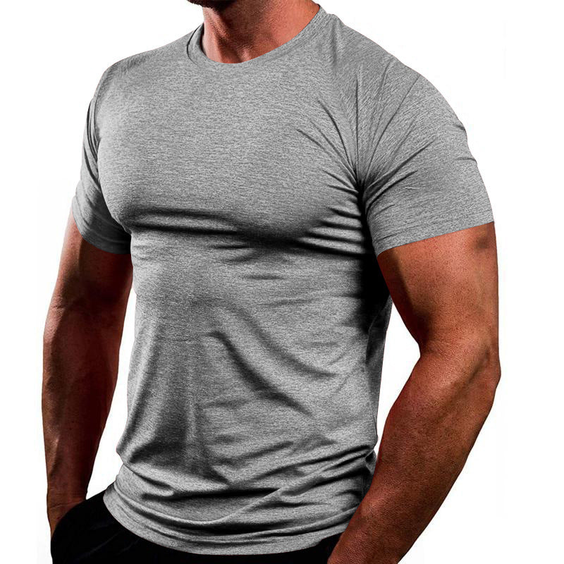 Herren Atmungsaktives Fitness-T-Shirt aus leichtem Stoff mit körperbetontem Schnitt