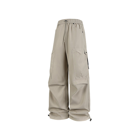 Herren Extraweite Utility-Cargohose im Joggerstil mit Tunnelzugbund und verstellbaren Beinabschlüssen Nord Taschen
