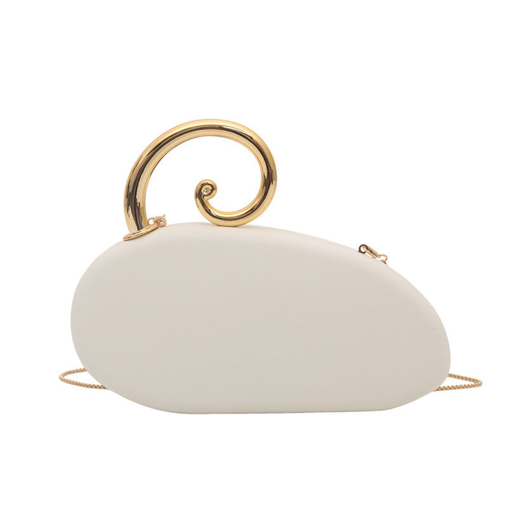 Damen Clutch-Tasche mit elegantem Spiraldetail aus hochwertigem Kunstleder Nord Taschen