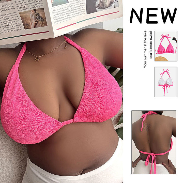 Damen Triangel-Bikini-Oberteil mit verstellbaren Trägern