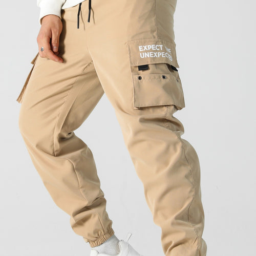 Herren Tapered Cargo-Jogginghose mit elastischem Bund, Multifachtaschen & Bündchen Nord Taschen