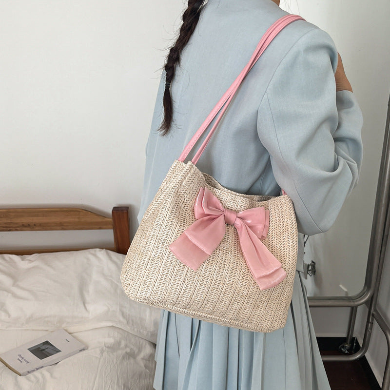 Damen elegante Hobo-Tasche mit dekorativen Schleifendetails Nord Taschen