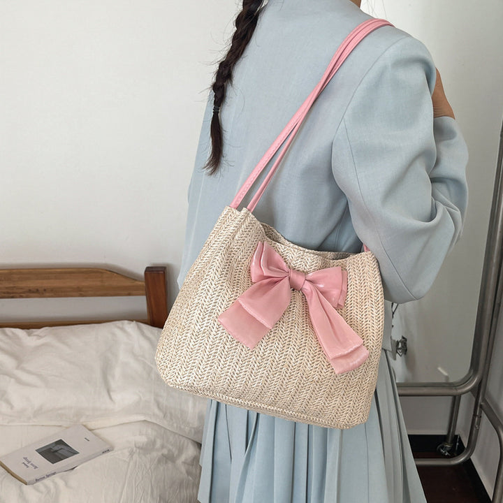 Damen elegante Hobo-Tasche mit dekorativen Schleifendetails Nord Taschen