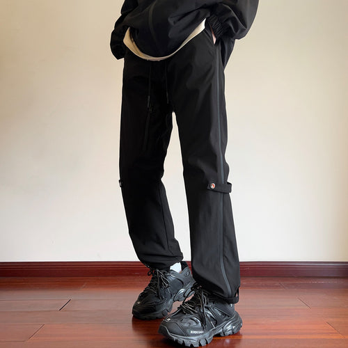Herren Wasserabweisende Tech-Hose mit geradem Bein, verstärkten Kniepartien & Tunnelzug Nord Taschen
