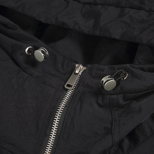 Unisex Ultraleichte Packbare Kapuzenjacke im Boxy-Relax-Schnitt mit Zwei-Wege-Metallreißverschluss Nord Taschen