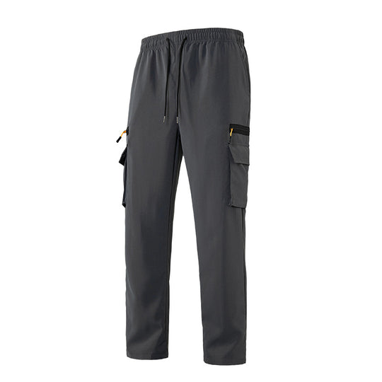 Herren Atmungsaktive Cargo-Loungehose mit Elastikbund, Kordelzug & Multifachtaschen Nord Taschen