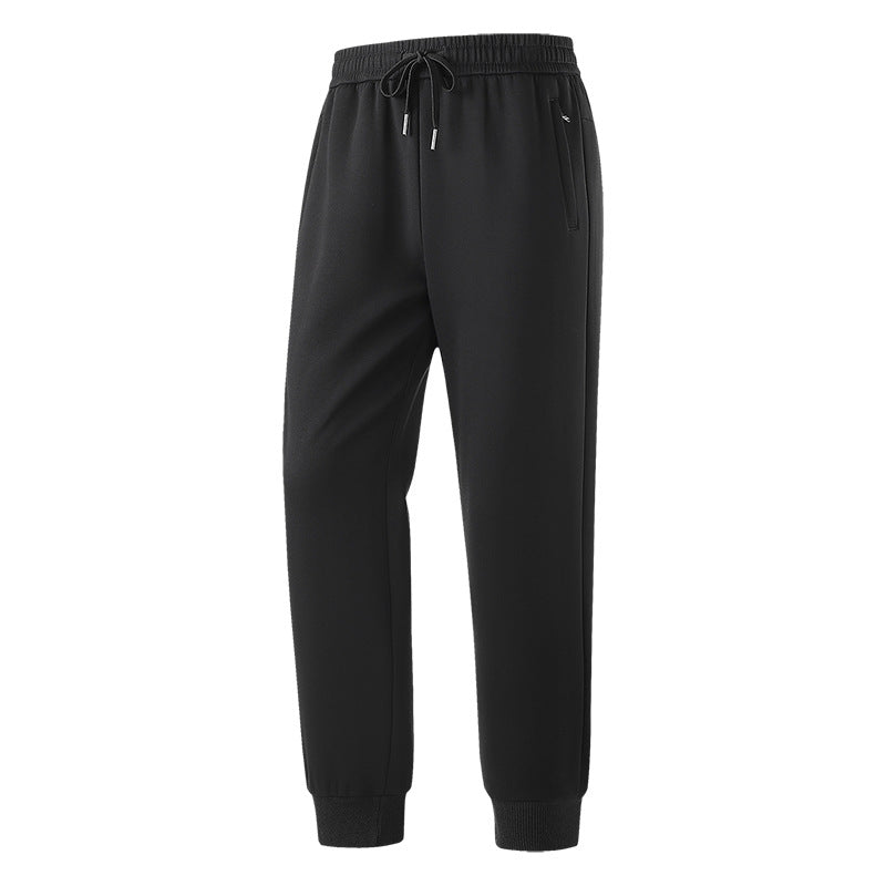 Herren Slim-Fit Freizeithose aus atmungsaktivem Funktionsfleece mit Kordelbund, Reißverschlusstaschen & Rippbündchen Nord Taschen
