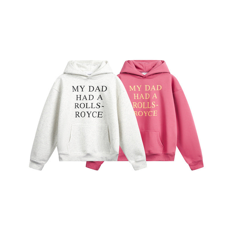 Damen Kapuzenpullover mit Statement-Print und Oversize-Schnitt Nord Taschen