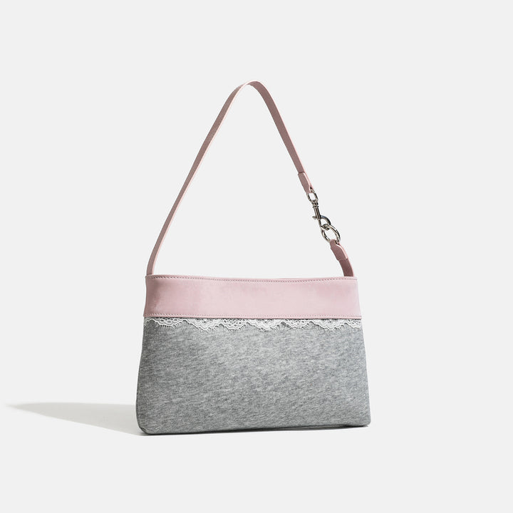 Damen Umhängetasche mit femininem Spitzenakzent und feinem Kunstleder Nord Taschen