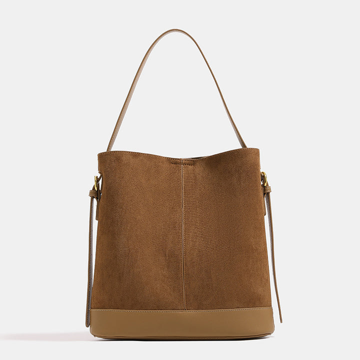 Damen Hobo-Tasche aus hochwertigem Wildleder mit praktischem Innenfutter Nord Taschen