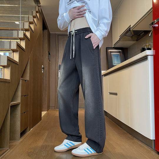 Damen weite Freizeithose mit elastischem Bund und Kordelzug Nord Taschen