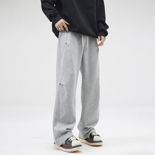 Unisex Locker geschnittene Sweatpant mit geradem Bein, elastischem Bund und aufgesetzten Gesäßtaschen Nord Taschen