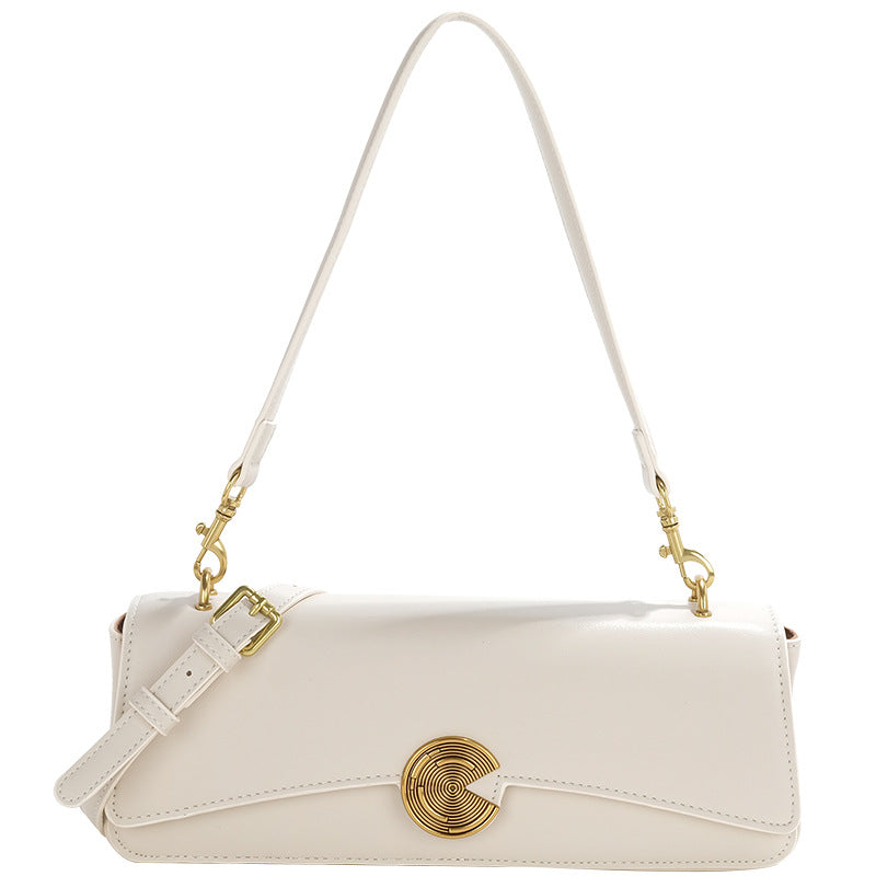Damen Umhängetasche mit elegantem Druckverschluss und luxuriösen Goldakzenten Nord Taschen