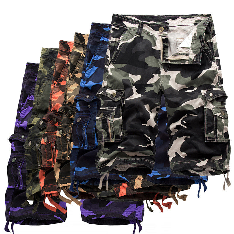 Herren Cargoshorts mit vielseitigen Taschen und Kordelzug Nord Taschen