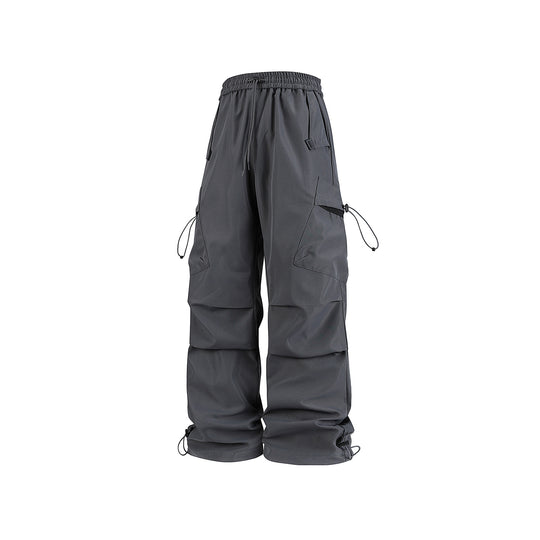 Herren Oversized Cargo‑Hose mit Tunnelzugbund, multifunktionalen Klapp‑ und Beintaschen sowie verstellbaren Kordelabschlüssen Nord Taschen