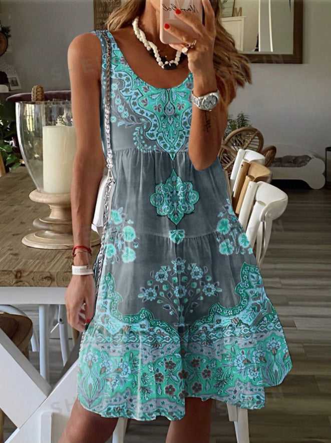 Damen Freizeitkleid mit verspieltem Muster