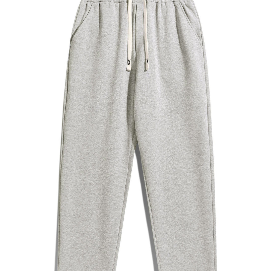 Herren Konisch zulaufende Fleece-Jogginghose mit elastischem Bund, Kordelzug & vorgeformten Knien Nord Taschen