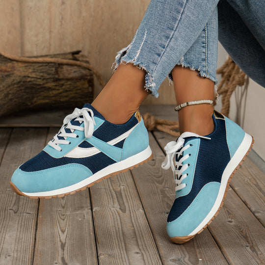 Damen  leichte Retro-Lauf-Sneaker mit verstärkter Zehenkappe, atmungsaktivem Mesh-Obermaterial und profilierter Gummilaufsohle Nord Taschen