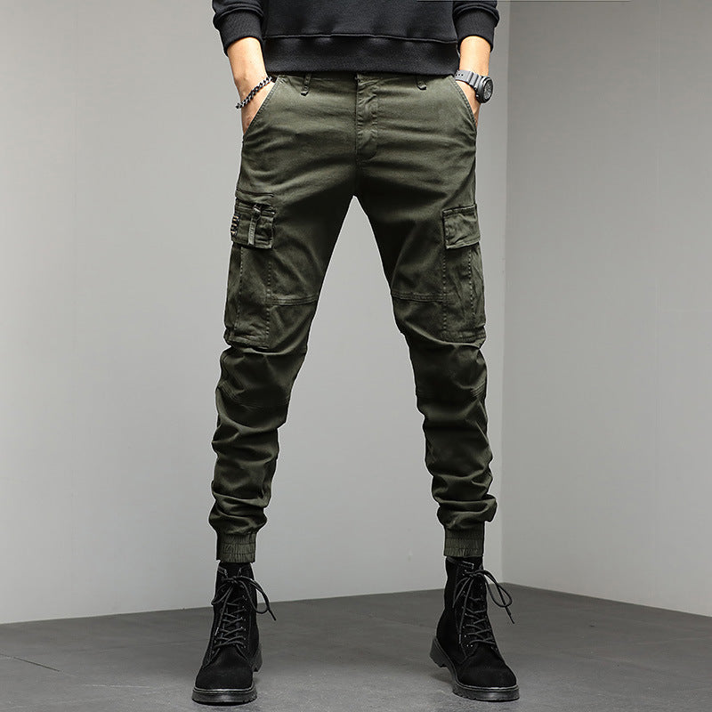 Herren Cargo-Joggerhose mit Multifunktionalen Taschen, verstärkten Kniepartien und elastischen Bündchen Nord Taschen