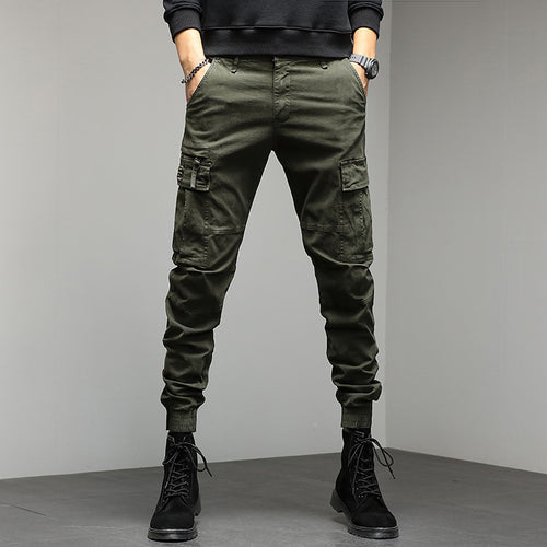 Herren Cargo-Joggerhose mit Multifunktionalen Taschen, verstärkten Kniepartien und elastischen Bündchen Nord Taschen
