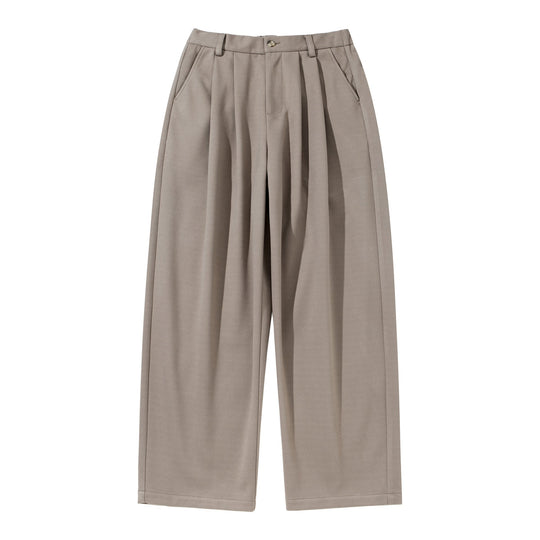 Damen Hochtaillierte Culotte-Hose mit Bundfalten und elastischem Rückenteil Nord Taschen