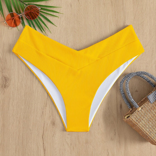 Damen Hochgeschnittenes Bikini-Höschen Nord Taschen