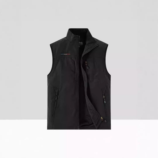 Herren Leichte multifunktionale Outdoor-Utility‑Weste mit Mesh‑Futter und mehreren Reißverschlusstaschen Nord Taschen