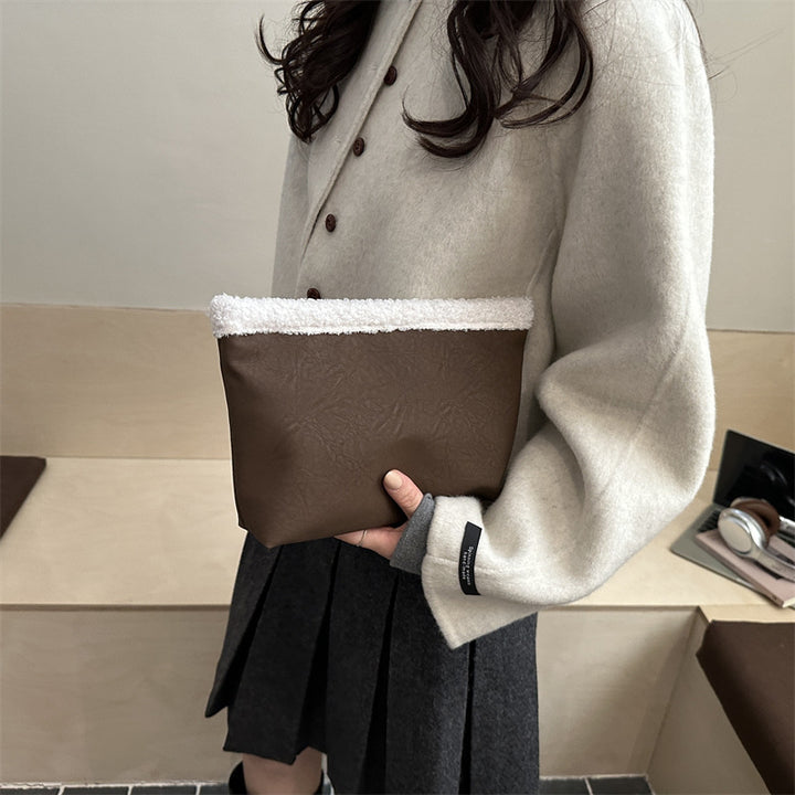 Damen Kosmetiktasche aus strukturiertem Kunstleder mit weichem Obermaterial Nord Taschen