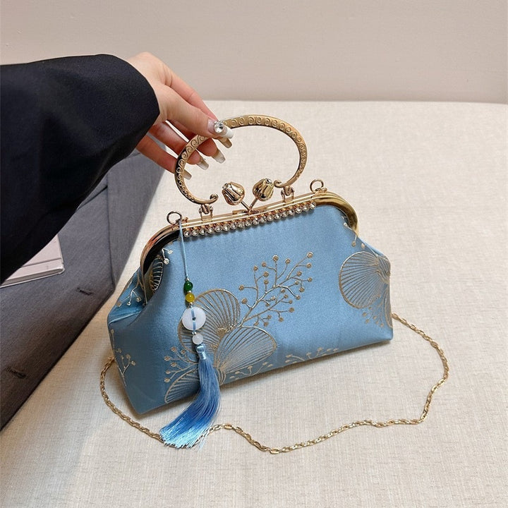 Damen elegante Clutch-Tasche mit hochwertigem Verzierrungsdesign Nord Taschen