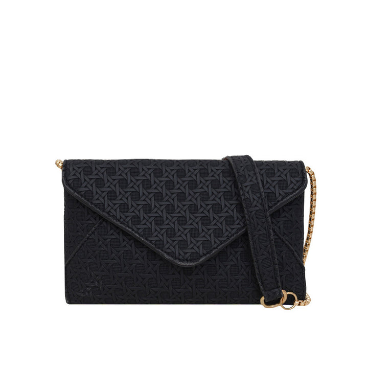 Damen Umhängetasche mit strukturiertem Design und goldenen Akzenten Nord Taschen