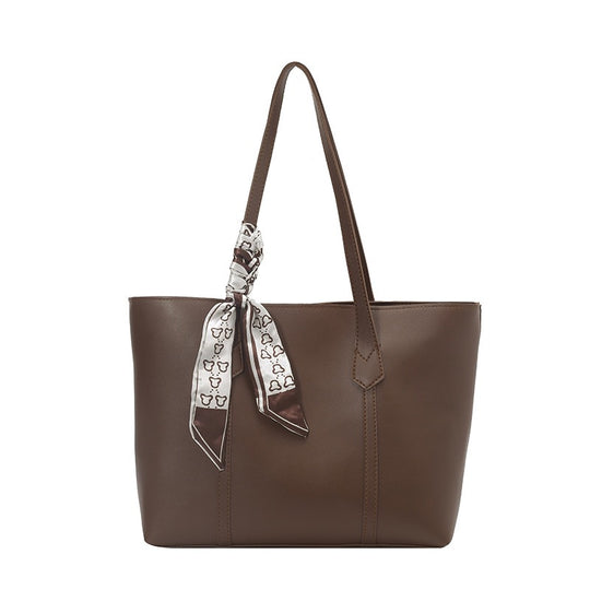 Damen elegante Shopper-Tasche mit modischem Halstuch Nord Taschen
