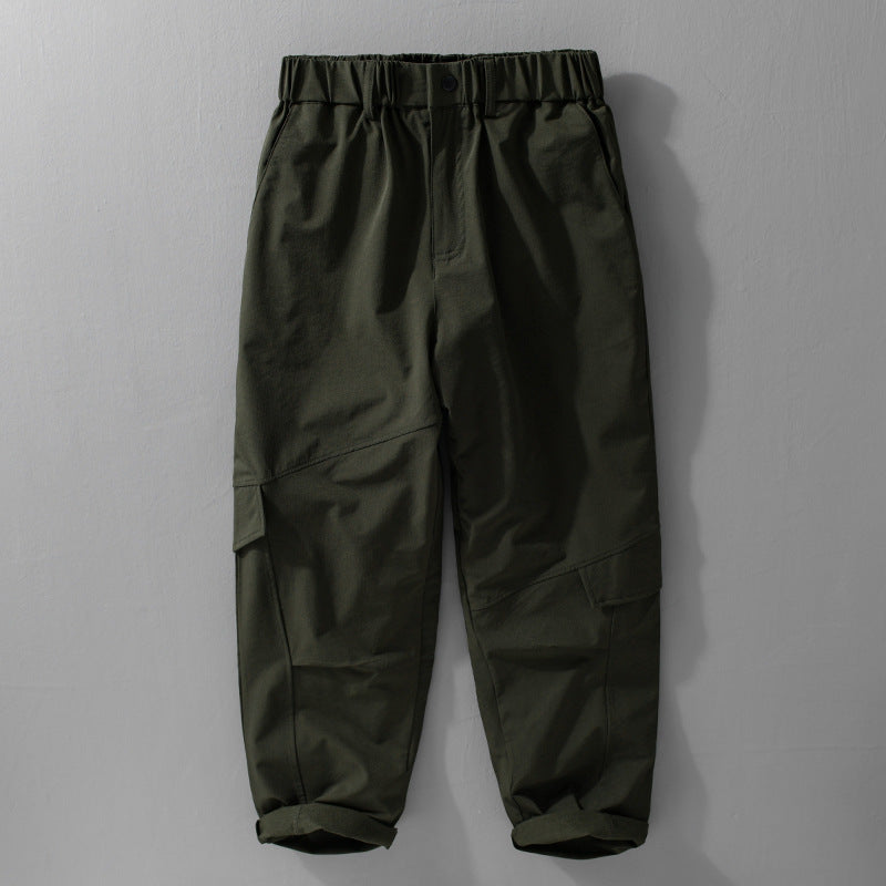 Herren Utility-Cargo-Hose mit elastischem Bund, Knieabnähern und Klappentaschen Nord Taschen