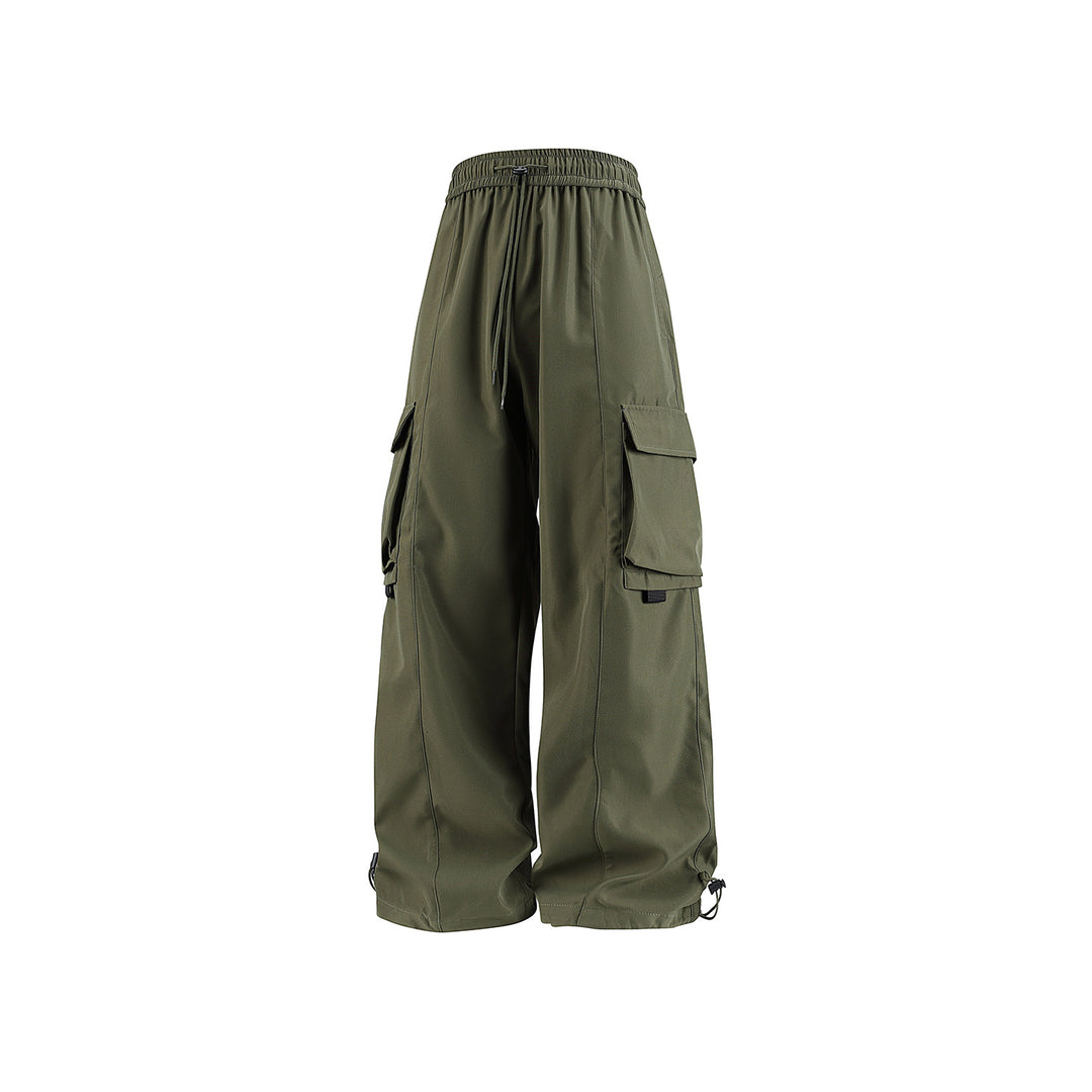 Herren weite Utility‑Cargohose im Baggy‑Cut mit Tunnelzugbund, großen Klappentaschen und verstellbarem Beinabschluss Nord Taschen