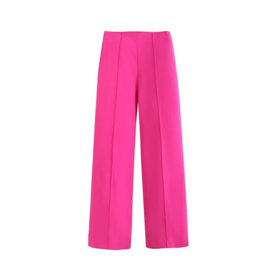 Damen Elegante High‑Waist Palazzo‑Hose mit durchgehender Bügelfalte und Clean‑Finish Nord Taschen