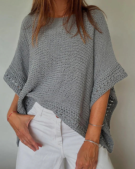 Damen Lässiger Strickpullover Nord Taschen