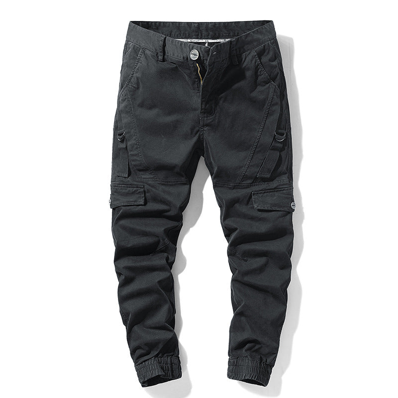 Herren Funktionale Tapered-Cargohose im Joggerstil mit Elastikbündchen und Mehrfachtaschen Nord Taschen