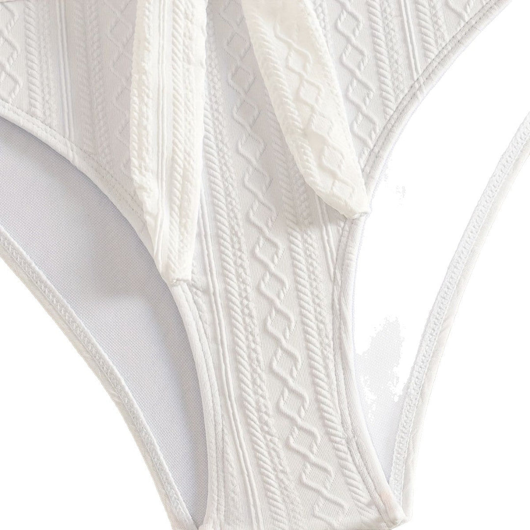 Damen Zweiteiler Bikinis mit Hochgeschnittenem Bund