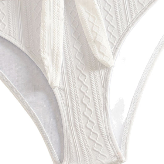 Damen Zweiteiler Bikinis mit Hochgeschnittenem Bund